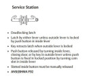 Sargent 70-10XG44 LB Service Station Cylindrical Lever Lock, Accepts Small Format IC Core (SFIC)
