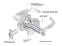 Corbin Russwin CL3357 AZD Extra Heavy-Duty Storeroom or Closet Cylindrical Lever Lock