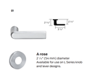 Schlage L9480P 01A Storeroom Mortise Lock w/ Deadbolt, 01 Lever and A Rose