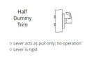 Corbin Russwin CLX3350 NZD Extra Heavy-Duty Half Dummy Lever Trim