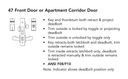 Sargent 8247 LE1L Front Door or Apartment Corridor Door Mortise Lock