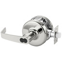 Corbin Russwin CL3581 NZD 625 M08 Keyed Lever x Blank Plate Cylindrical Lever Lock, Accepts Small Format IC Core (SFIC), Bright Chrome Finish