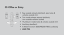 Sargent 8205 LE1L Office or Entry Mortise Lock