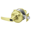 Corbin Russwin CL3851 AZD 606 CL6 Grade 2 Entrance or Office Cylindrical Lever Lock, Accepts Large Format IC Core (LFIC), Satin Brass Finish
