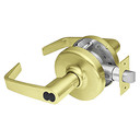 Corbin Russwin CL3857 NZD 606 CL6 Grade 2 Storeroom or Closet Cylindrical Lever Lock, Accepts Large Format IC Core (LFIC), Satin Brass Finish