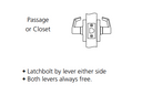 Corbin Russwin CL3810 NZD Grade 2 Passage Lever Lock