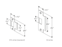 BEST 9K30N15D Grade 1 Passage Cylindrical Lever Lock