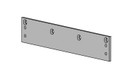 Falcon SC80A-18 AL Mounting Plate - Top Jamb, for SC80 Series Closer, Aluminum Painted