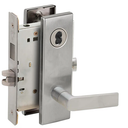 Schlage L9466J 01N Store/Utility Room Mortise Lock with Deadbolt, Accepts large Format IC Core (LFIC)