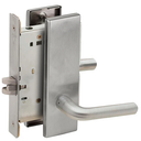 Schlage L9010 02N Mortise Passage Lock, w/ 02 Lever and N Escutcheon