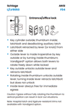 Schlage L9050J 02N Office and Inner Entry Mortise Lock, Accepts large Format IC Core (LFIC)