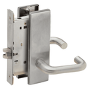 Schlage L9010 03N Mortise Passage Lock, w/ 03 Lever and N Escutcheon