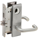 Schlage L9466L 03N Store/Utility Room Mortise Lock with Deadbolt, Less Cylinder