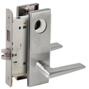 Schlage L9465L 05N Closet/Storeroom Mortise Lock with Deadbolt, Less Cylinder