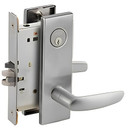 Schlage L9050P 07N Office and Inner Entry Mortise Lock, w/ 07 Lever and N Escutcheon