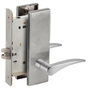 Schlage L9010 12N Mortise Passage Lock, w/ 12 Lever and N Escutcheon