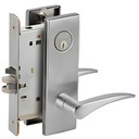 Schlage L9050P 12N Office and Inner Entry Mortise Lock, w/ 12 Lever and N Escutcheon