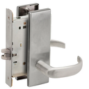 Schlage L9010 17N Mortise Passage Lock, w/ 17 Lever and N Escutcheon