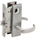 Schlage L9465L 17N Closet/Storeroom Mortise Lock with Deadbolt, Less Cylinder