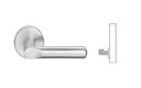 Schlage L0170 18N 626 Mortise Half Dummy Trim, w/ 18 Lever and N Escutcheon, Satin Chrome Finish