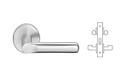Schlage L9060P 18A 626 Apartment Entrance Mortise Lock, w/ 18 Lever and A Rose, Satin Chrome Finish