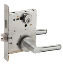Schlage L9465P 18A 626 Closet/Storeroom Mortise Lock with Deadbolt, Satin Chrome Finish