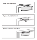 LCN 1250 Hw/PA Door Closer w/ Hold Open Arm