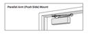 LCN 1250-EDA 689 Door Closer, w/ Extra Duty Arm, Aluminum Painted Finish