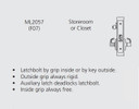 Corbin Russwin ML2057 CSA Storeroom or Closet Mortise Lock