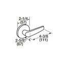 Corbin Russwin ML2069 CSA Institutional Privacy Mortise Lock