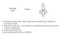 Corbin Russwin ML2060 LSA Privacy Mortise Lock