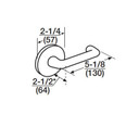 Corbin Russwin ML2029 LSA 626 LC Hotel or Motel Mortise Lock, Conventional Less Cylinder, Satin Chrome Finish