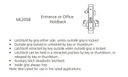 Corbin Russwin ML2058 LSA 626 CL6 Entrance or Office Holdback Mortise Lock, Accepts Large Format IC Core (LFIC), Satin Chrome Finish