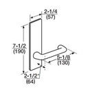Corbin Russwin ML2067 LSM 626 CL6 Apartment or Dormitory Mortise Lock, Accepts Large Format IC Core (LFIC), Satin Chrome Finish