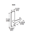 Corbin Russwin ML2051 NSN 626 CL6 Entrance or Office Mortise Lock, Accepts Large Format IC Core (LFIC), Satin Chrome Finish