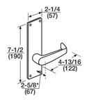 Corbin Russwin ML2024 NSN 626 LC Entrance or Storeroom Mortise Lock, Conventional Less Cylinder, Satin Chrome Finish
