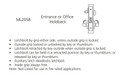Corbin Russwin ML2058 NSA 626 CL6 Entrance or Office Holdback Mortise Lock, Accepts Large Format IC Core (LFIC), Satin Chrome Finish