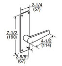 Corbin Russwin ML2057 ASN 626 CL6 Storeroom or Closet Mortise Lock, Accepts Large Format IC Core (LFIC), Satin Chrome Finish