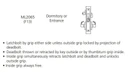 Corbin Russwin ML2065 ASA 630 LC Dormitory or Entrance Mortise Lock, Conventional Less Cylinder, Satin Stainless Steel Finish