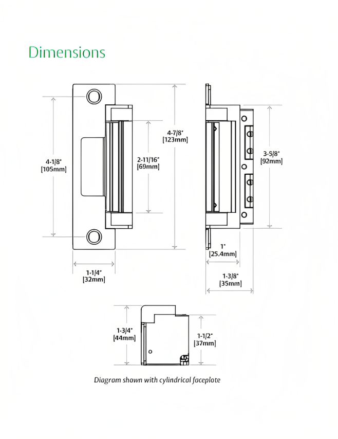 HES 4500C Low Profile Fire Rated Electric Strike