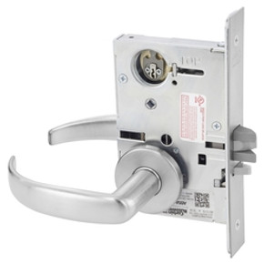 Corbin Russwin ML2069 PSA 626 LC Institutional Privacy Mortise Lock, Conventional Less Cylinder, Satin Chrome Finish