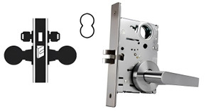 Falcon MA371B DG Store Door Mortise Lock, Accepts Small Format IC Core
