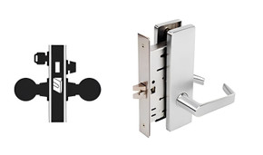 Falcon MA571L DN Dormitory or Exit Mortise Lock, Less conventional cylinder