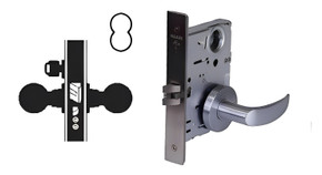 Falcon MA521B AG Entry/Office Mortise Lock, Accepts Small Format IC Core