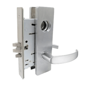 Falcon MA411L QN 626 Asylum Mortise Lock, Less conventional cylinder, Satin Chrome Finish