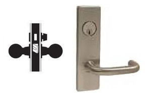 Falcon MA301 SN 626 Privacy Mortise Lock, Satin Chrome Finish