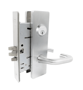 Falcon MA381CP6 SN 626 Apartment Exit Mortise Lock, w/ Schlage C Keyway, Satin Chrome Finish