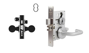 Falcon MA531B SG Apartment Corridor Mortise Lock, Accepts Small Format IC Core