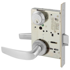 Sargent 8216 LNB 26D Apartment, Exit or Public Restroom Mortise Lock, Satin Chrome Finish