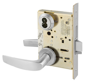 Sargent 60-8240 LNB 26D Classroom Security Intruder Deadbolt Mortise Lock, Accepts Large Format IC Core (LFIC), Satin Chrome Finish